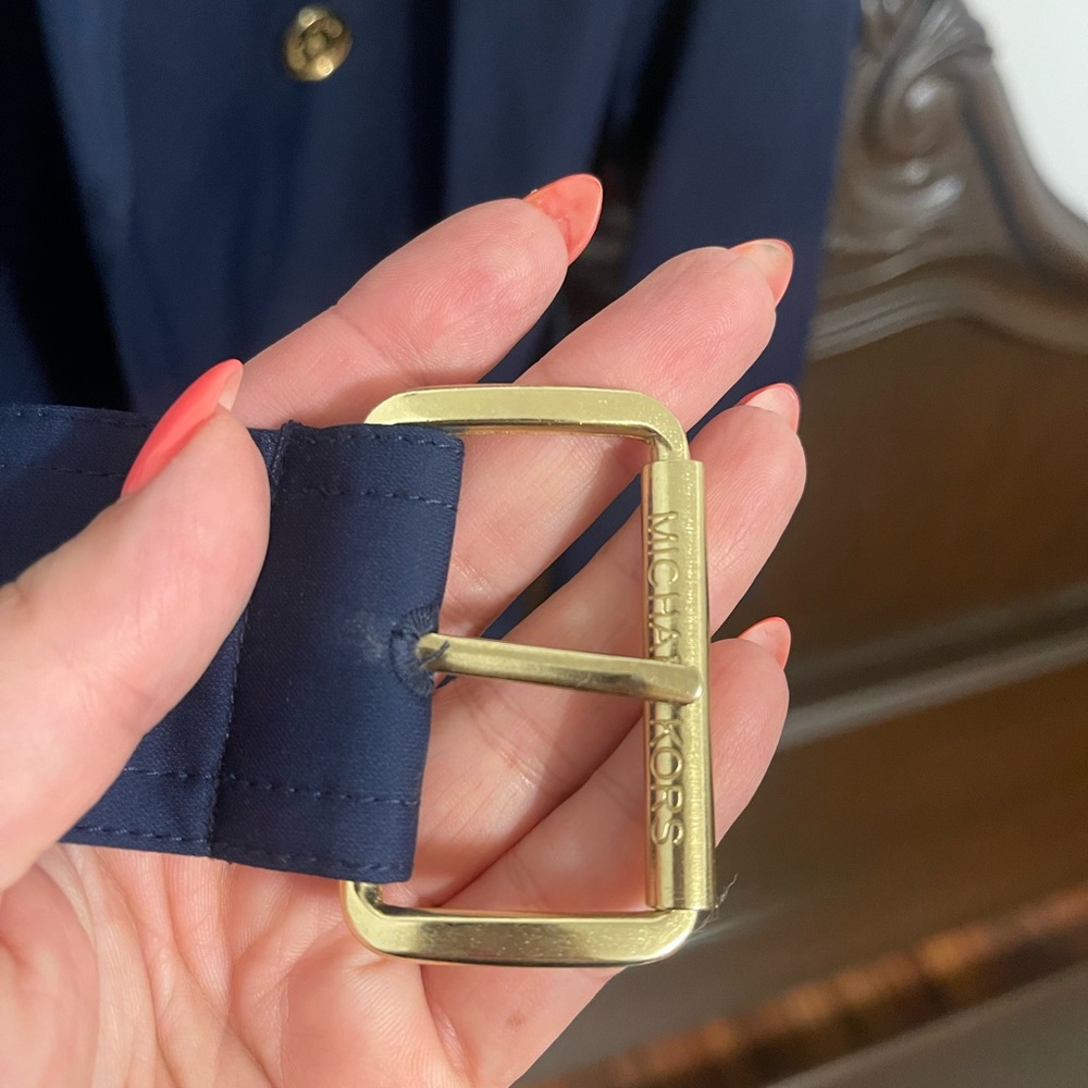 Michael kors navy blue rain coat - Picture 5 of 5